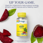 SOLARAY Fermented Beet Root Extract - 100 Vegetarian Capsules - image 4
