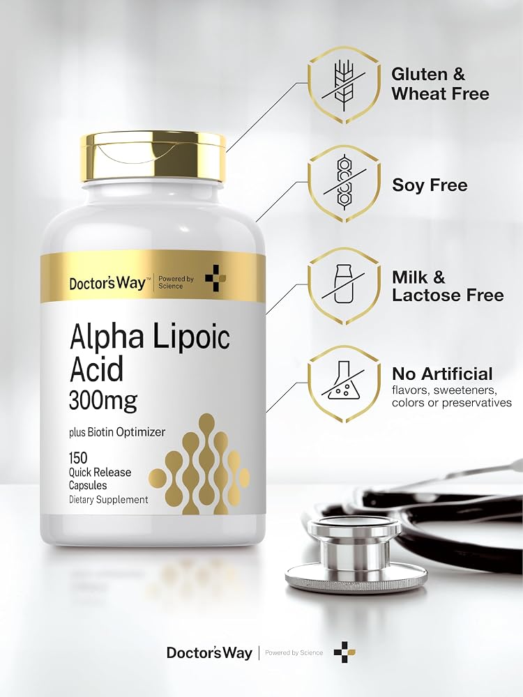 Doctor's Way Alpha Lipoic Acid 300mg - 150 Capsules - image 5