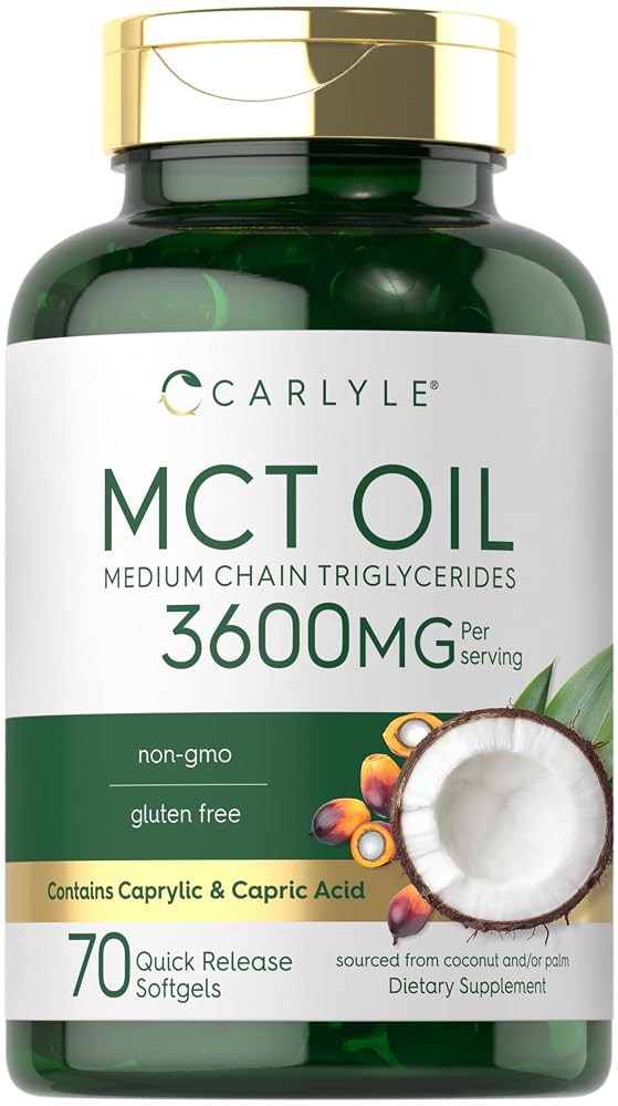 Carlyle MCT Oil Capsules 3600 mg - 70 Softgels