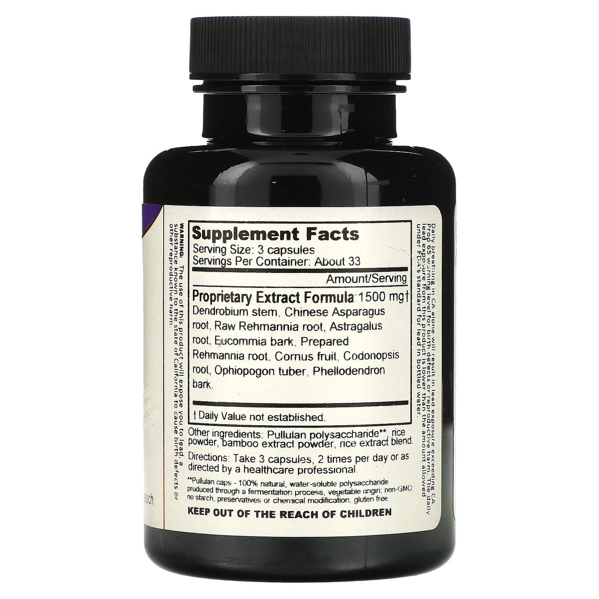 Dragon Herbs Jing 500 mg - 100 Vegetarian Capsules - image 2