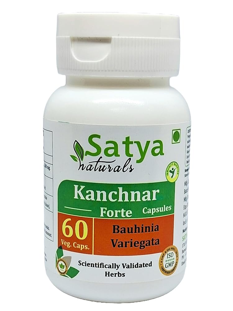 Satya Naturals Kanchnar Forte Capsules 500 mg. 60 Veg. Capsule