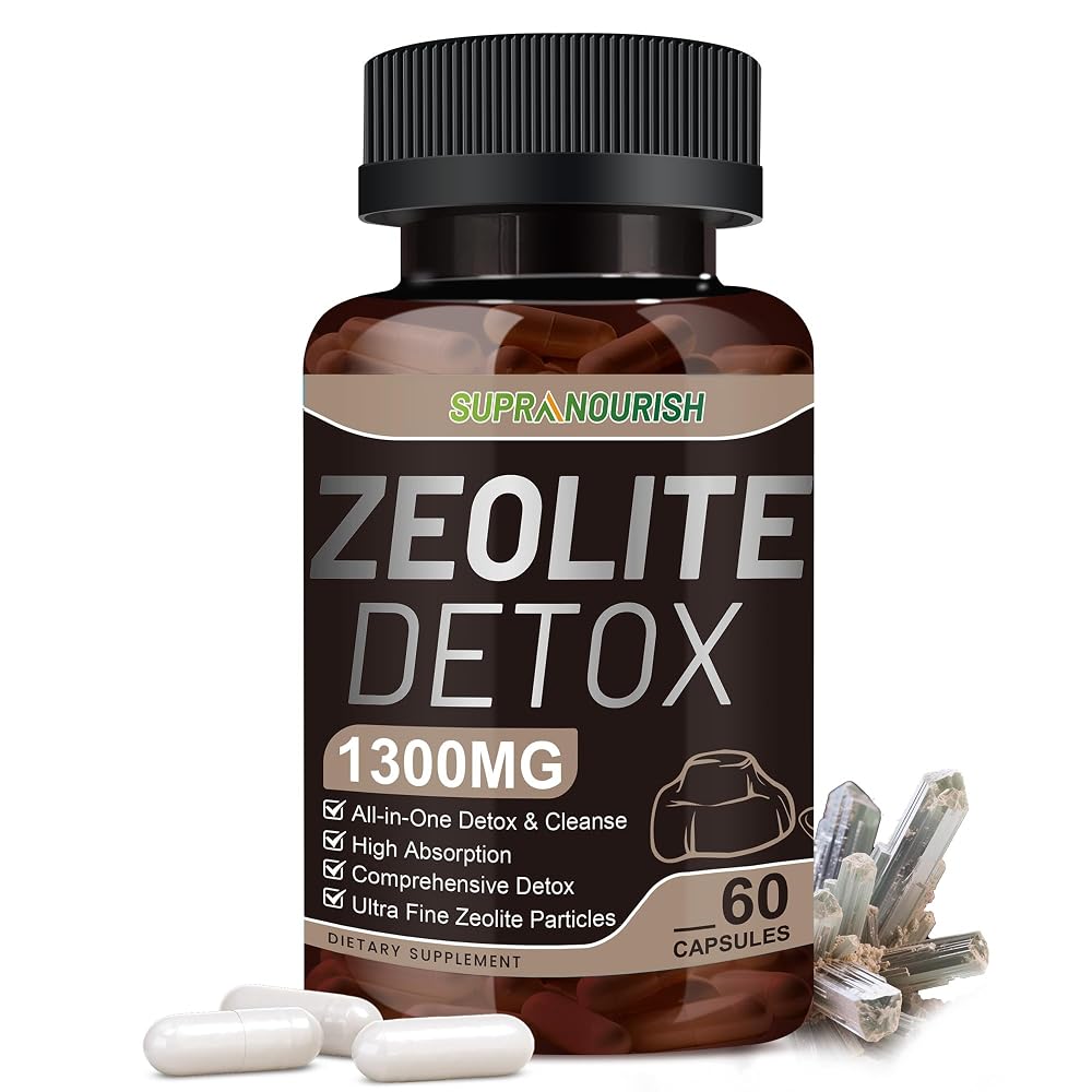 SUPRANOURISH Zeolite Detox Capsules Multi-Active Formula - 60 Capsules