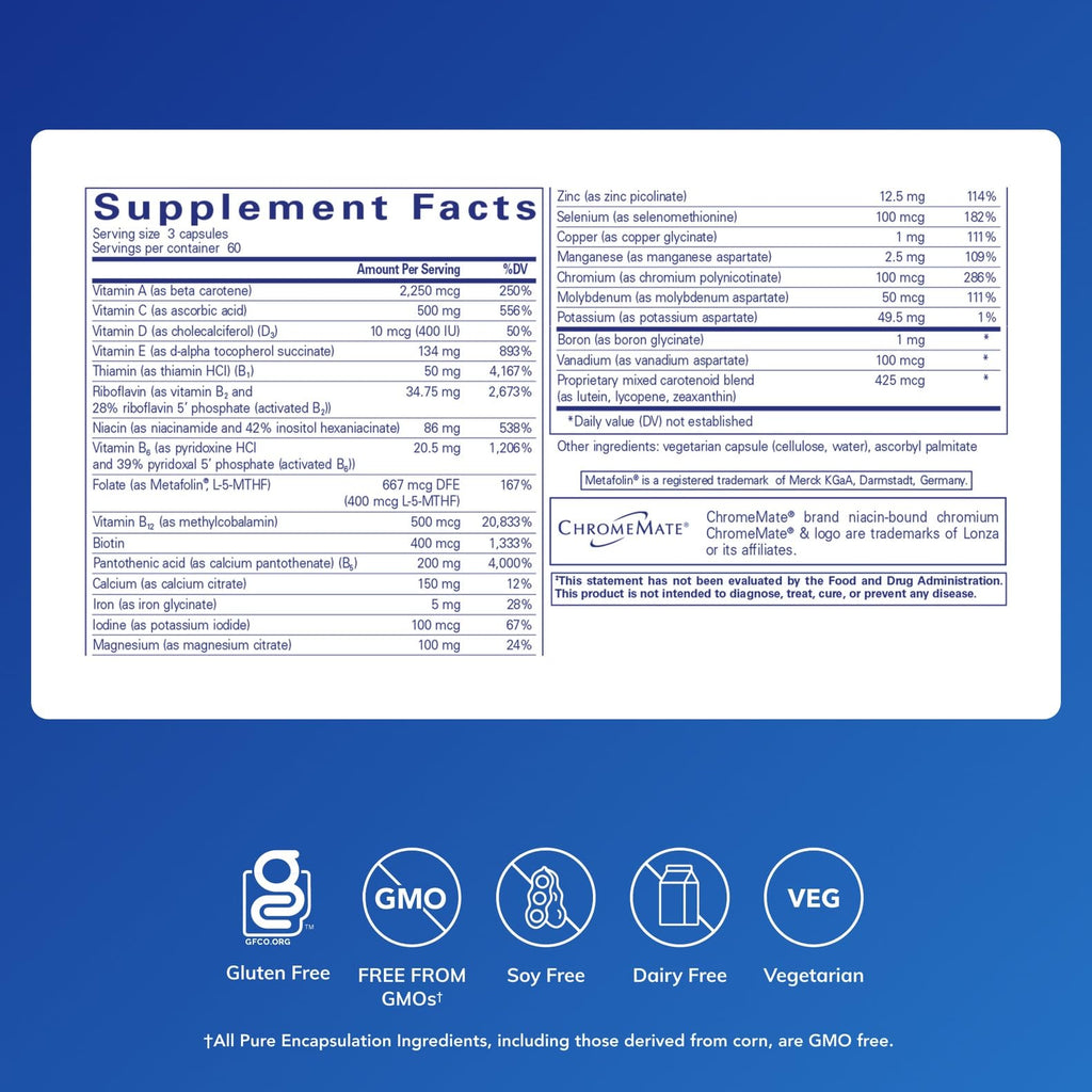 Pure Encapsulations Nutrient 950 Multivitamin - 180 Capsules - image 2