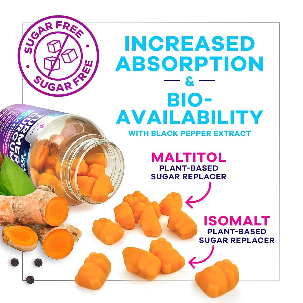 Nature's Nutrition Turmeric Gummies Joint Support - 60 Gummies - image 6