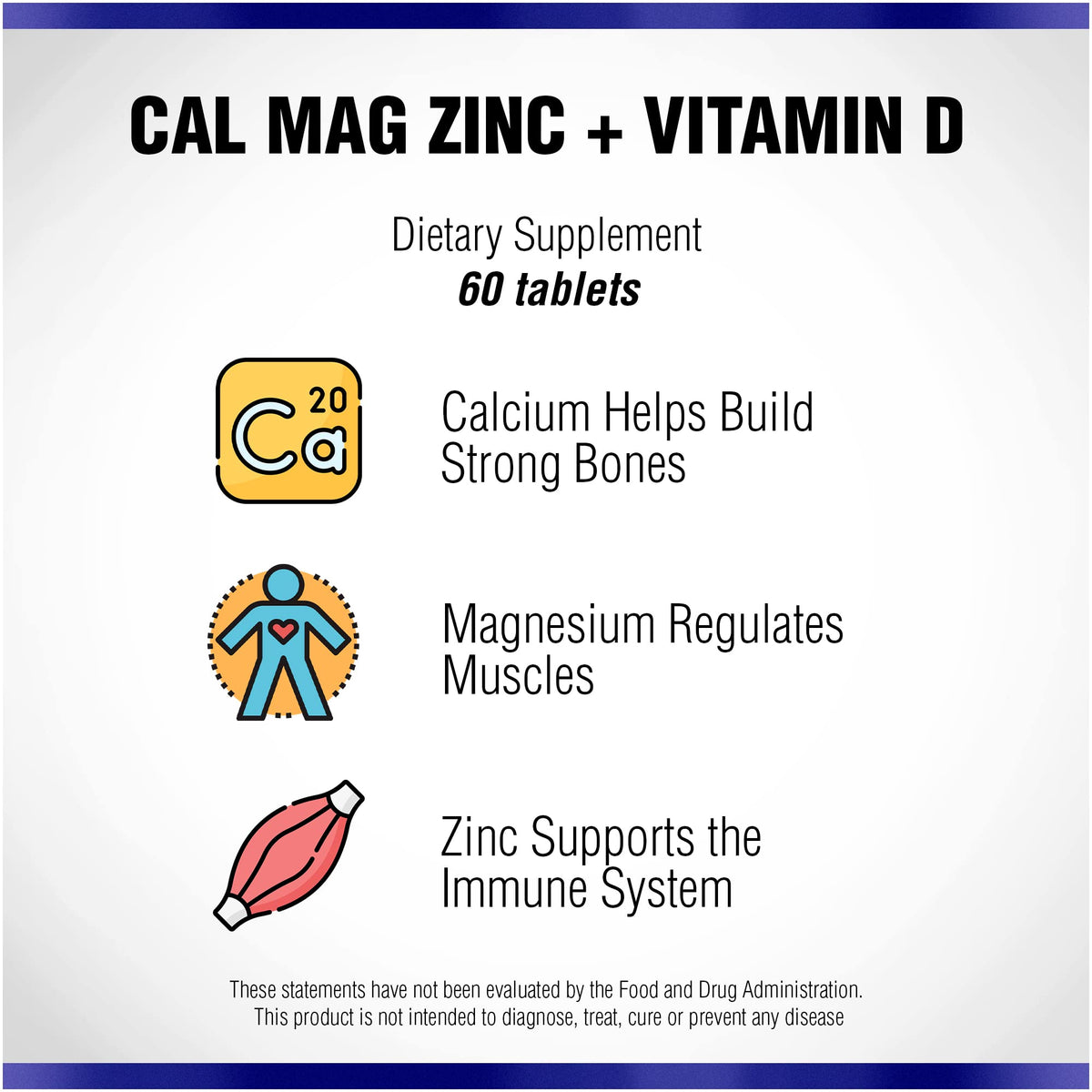 Natural Systems Calcium Magnesium Zinc Vitamin D - 60 Tablets - image 8