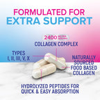 Nature's Nutrition Multi Collagen Complex Pills - Hydrolyzed Collagen