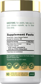 Carlyle White Kidney Bean Extract - 200 Capsules - image 2