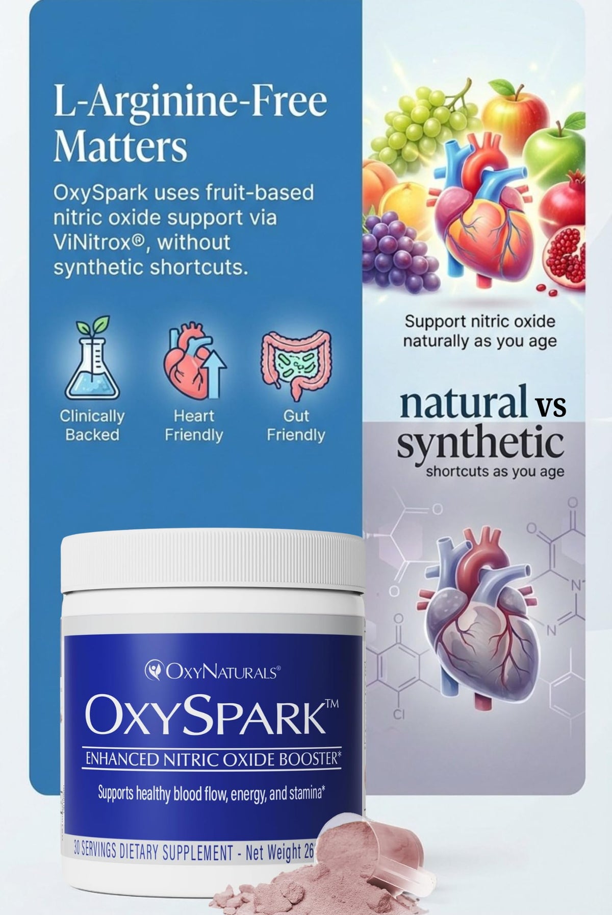 OxyNaturals OxySpark Nitric Oxide Powder Drink Mix - 30 Servings - image 5