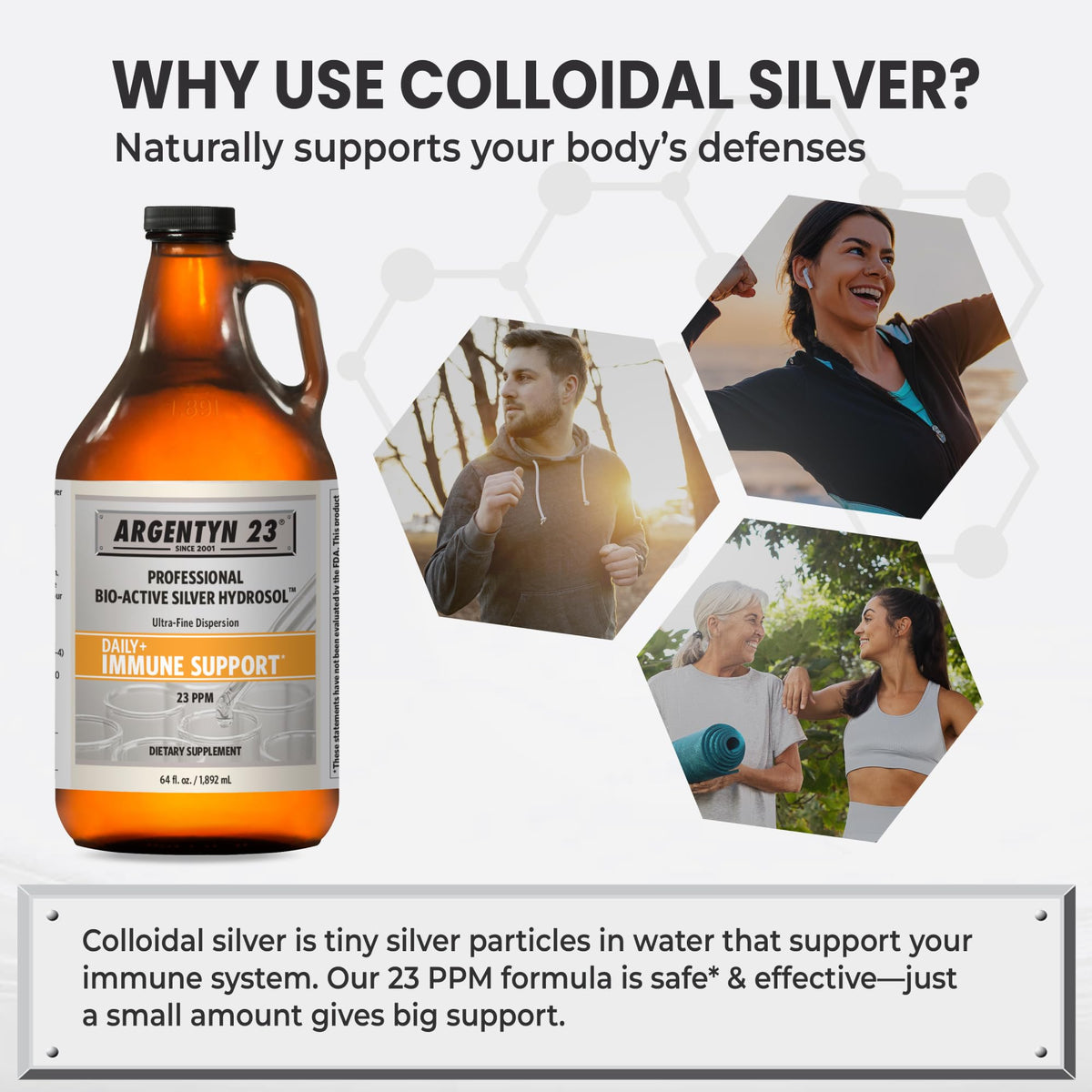 Argentyn 23 Professional Colloidal Silver Immune Support - 64 fl oz - image 4