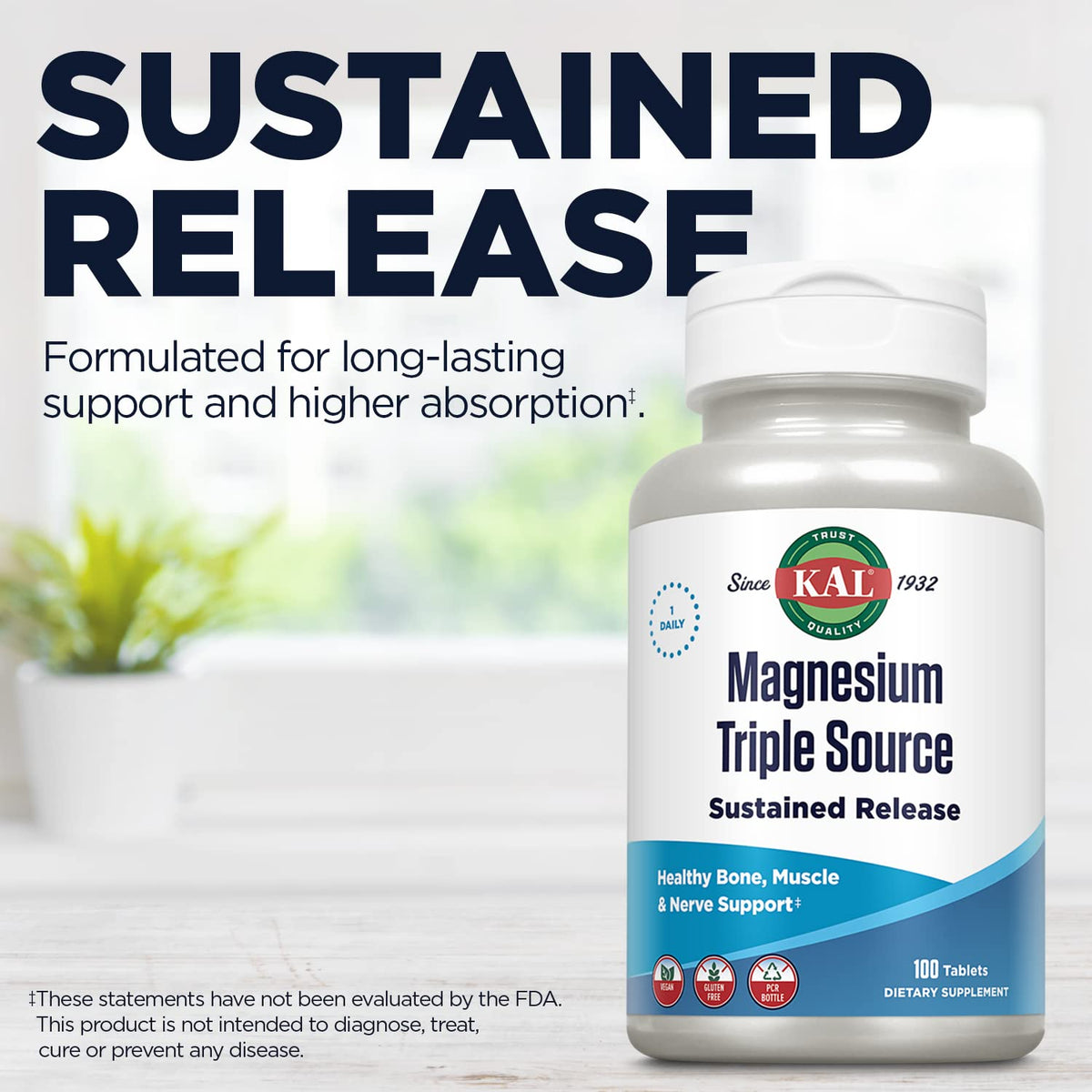 KAL Triple Source Magnesium Complex - 100 Tablets - image 5