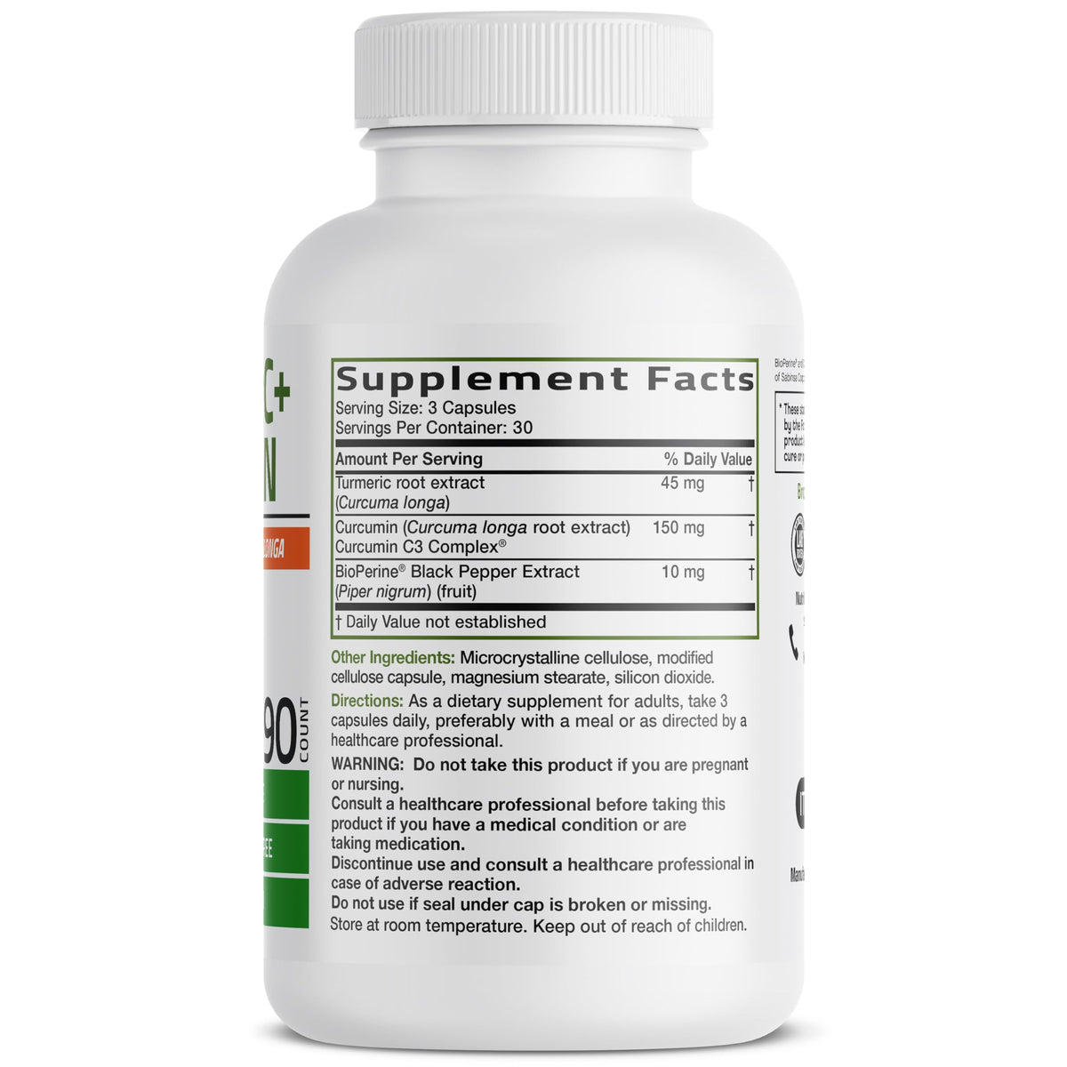BRONSON Flavored Capsule adult Turmeric Antioxidant, 1500mg