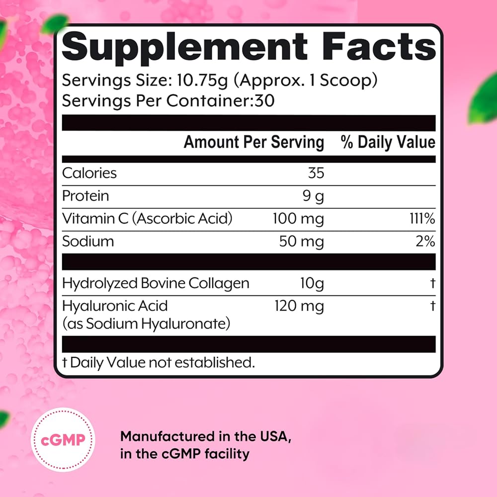 BEAUTY AND CUTIE Collagen Peptides with Hyaluronic Acid - 11.38 oz - image 2