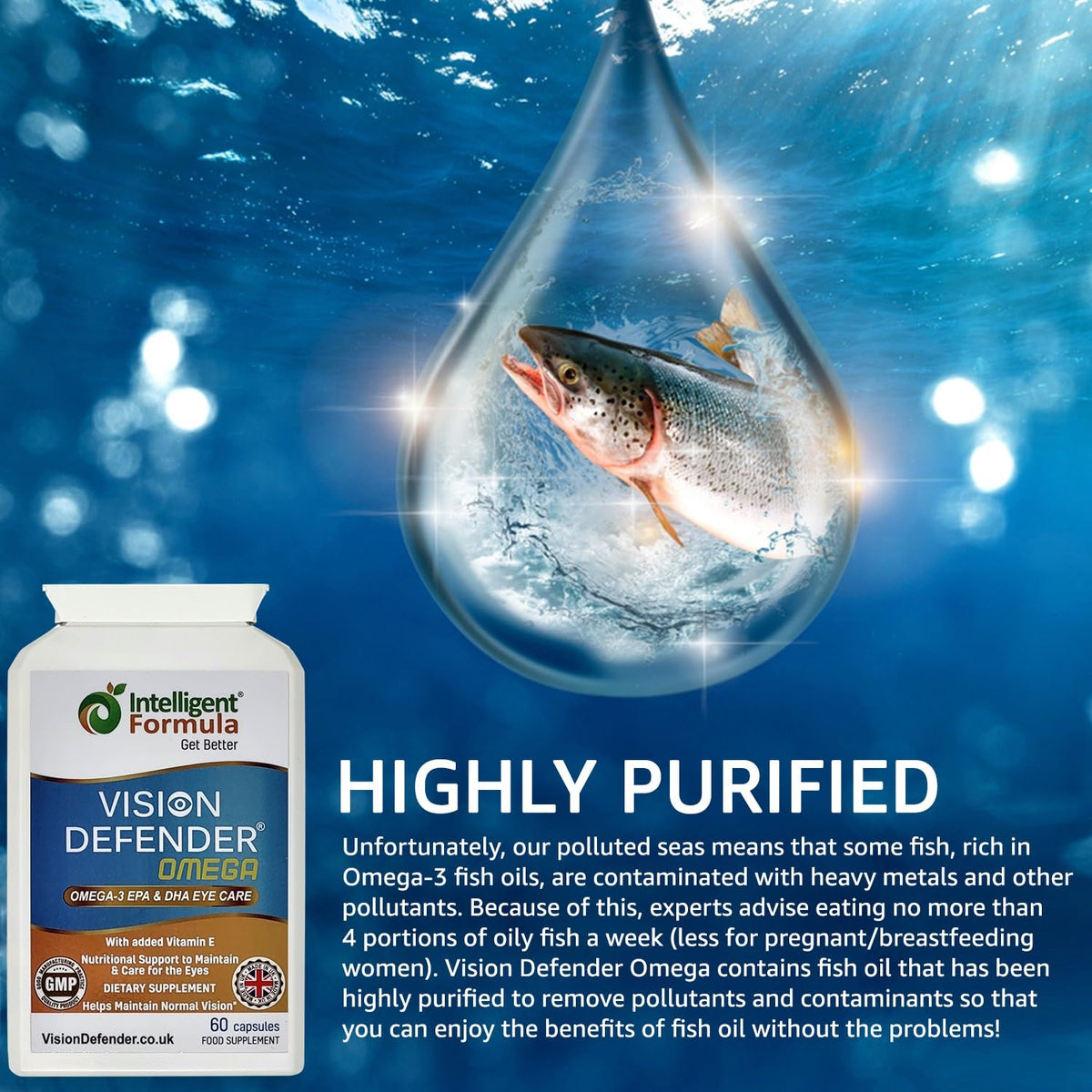 Intelligent Formula Vision Defender Omega-3 Fish Oil - 60 Softgels - image 7