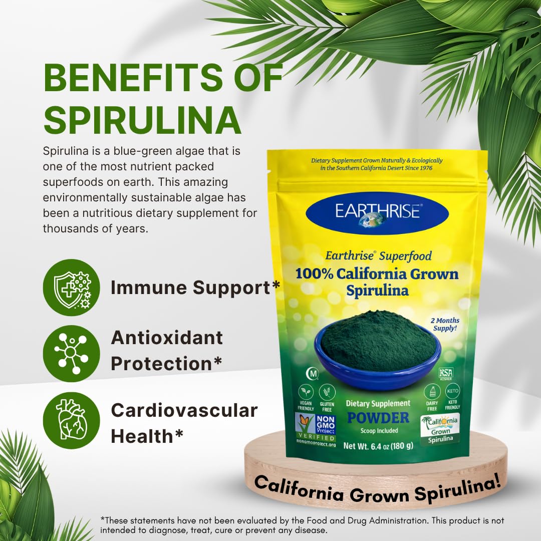 Earthrise Spirulina Natural Powder - 32 oz - image 6
