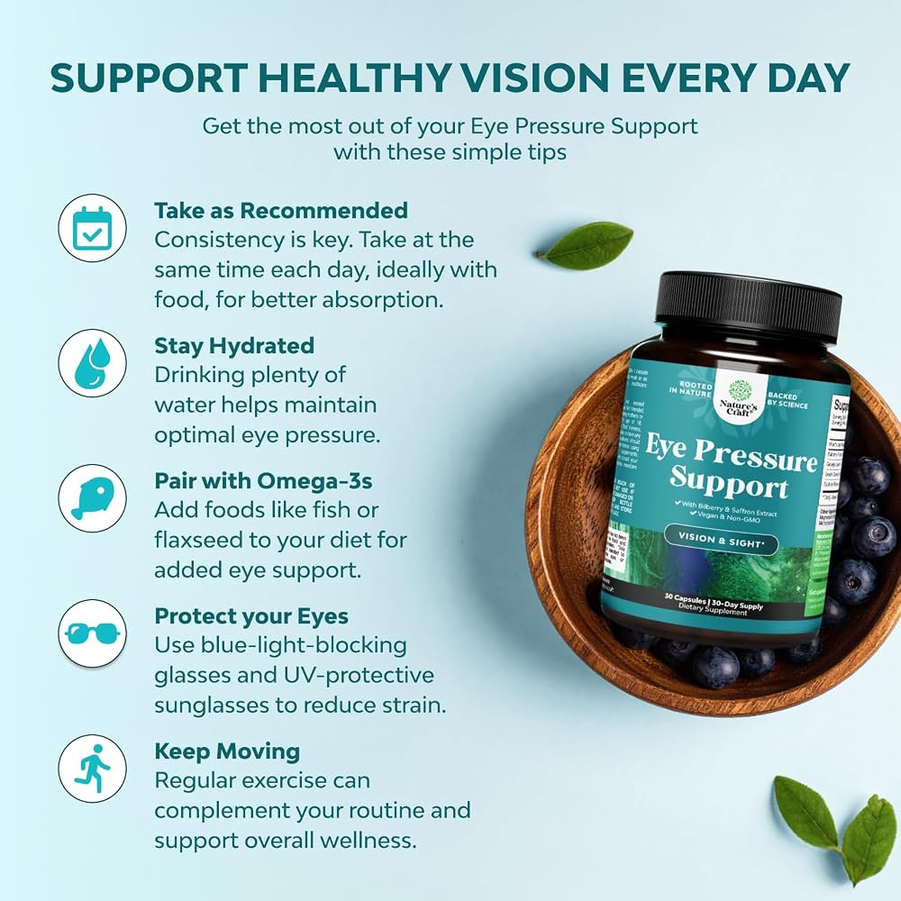 Natures Craft Eye Pressure Support with Bilberry Extract