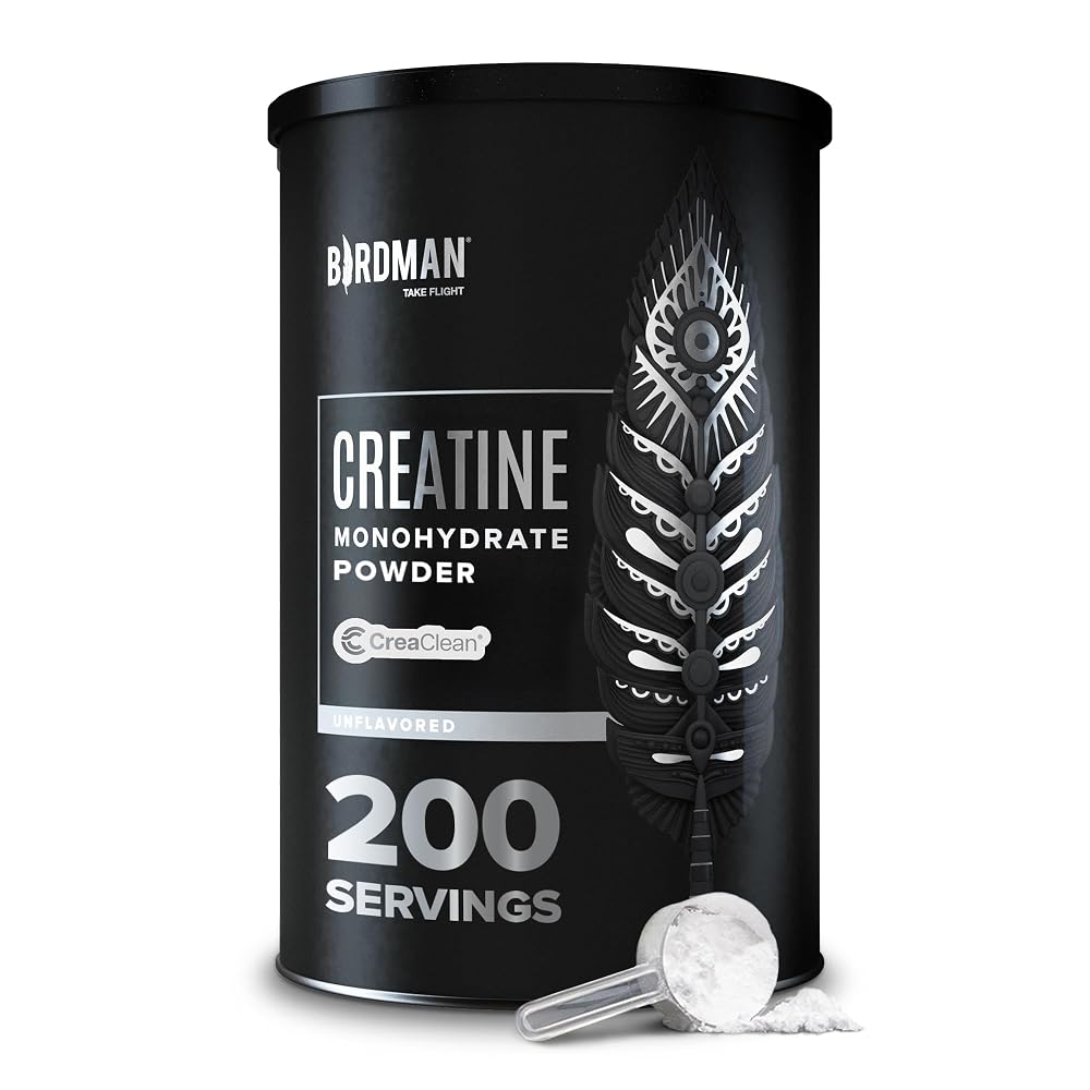 BIRDMAN Micronized Creatine Monohydrate Powder - 200 Servings