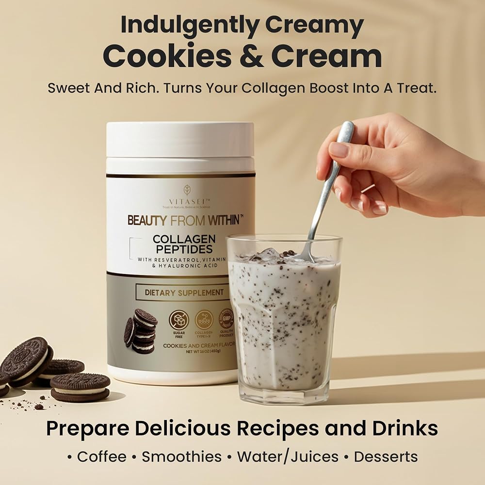 VITASEI Beauty Boost Collagen Peptides Powder