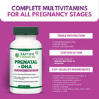 Zaytun Vitamins Halal Prenatal Vitamins + DHA - 60 Softgels - image 7
