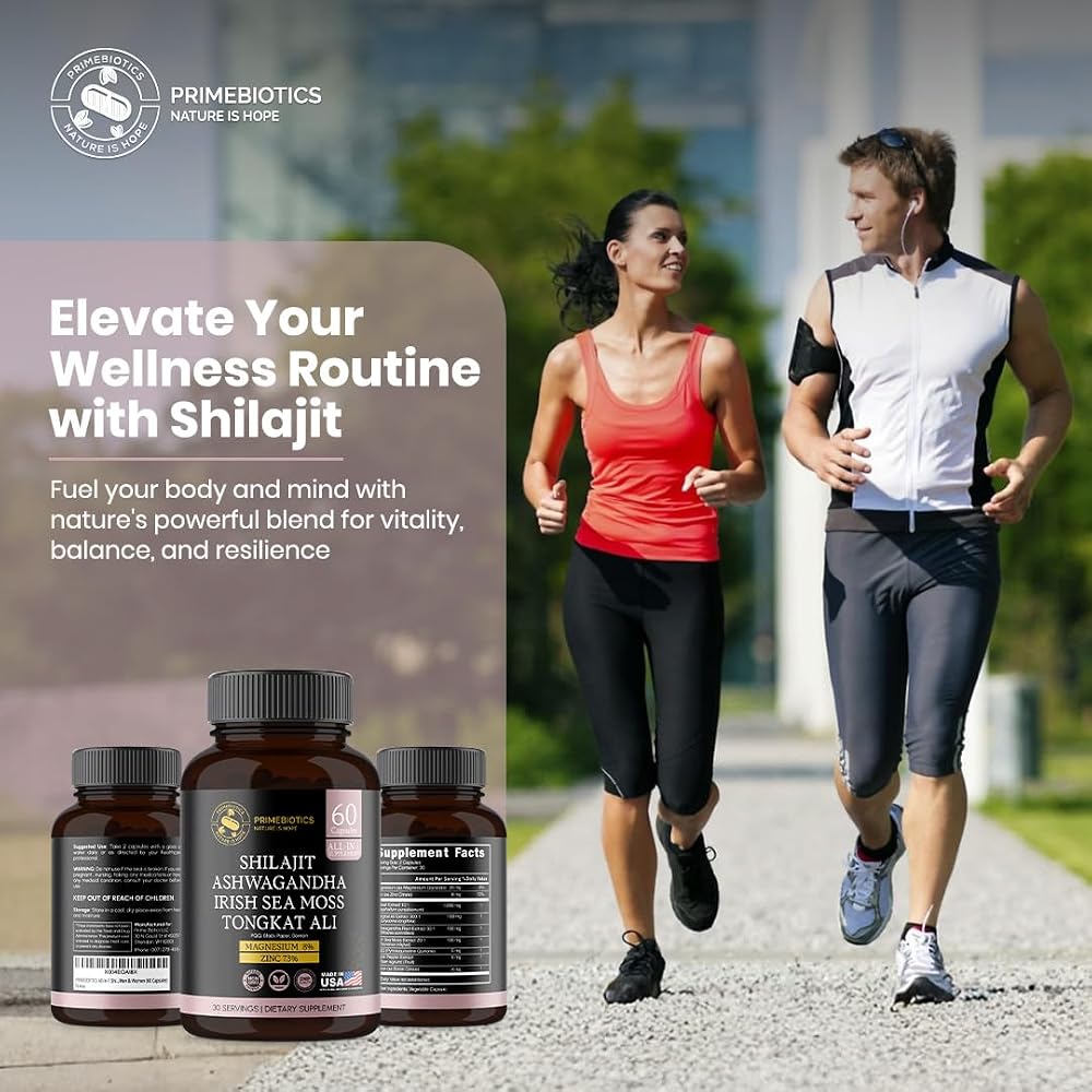 PrimeBiotics Men's Vitality & Performance Support Shilajit - 60 Capsules - image 4