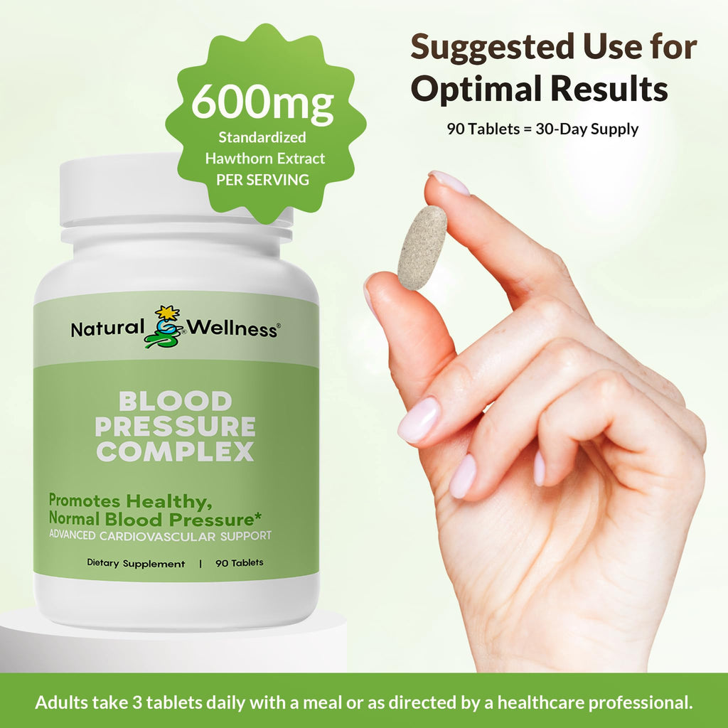 Natural Wellness Blood Pressure Complex - 90 Tablets - image 6