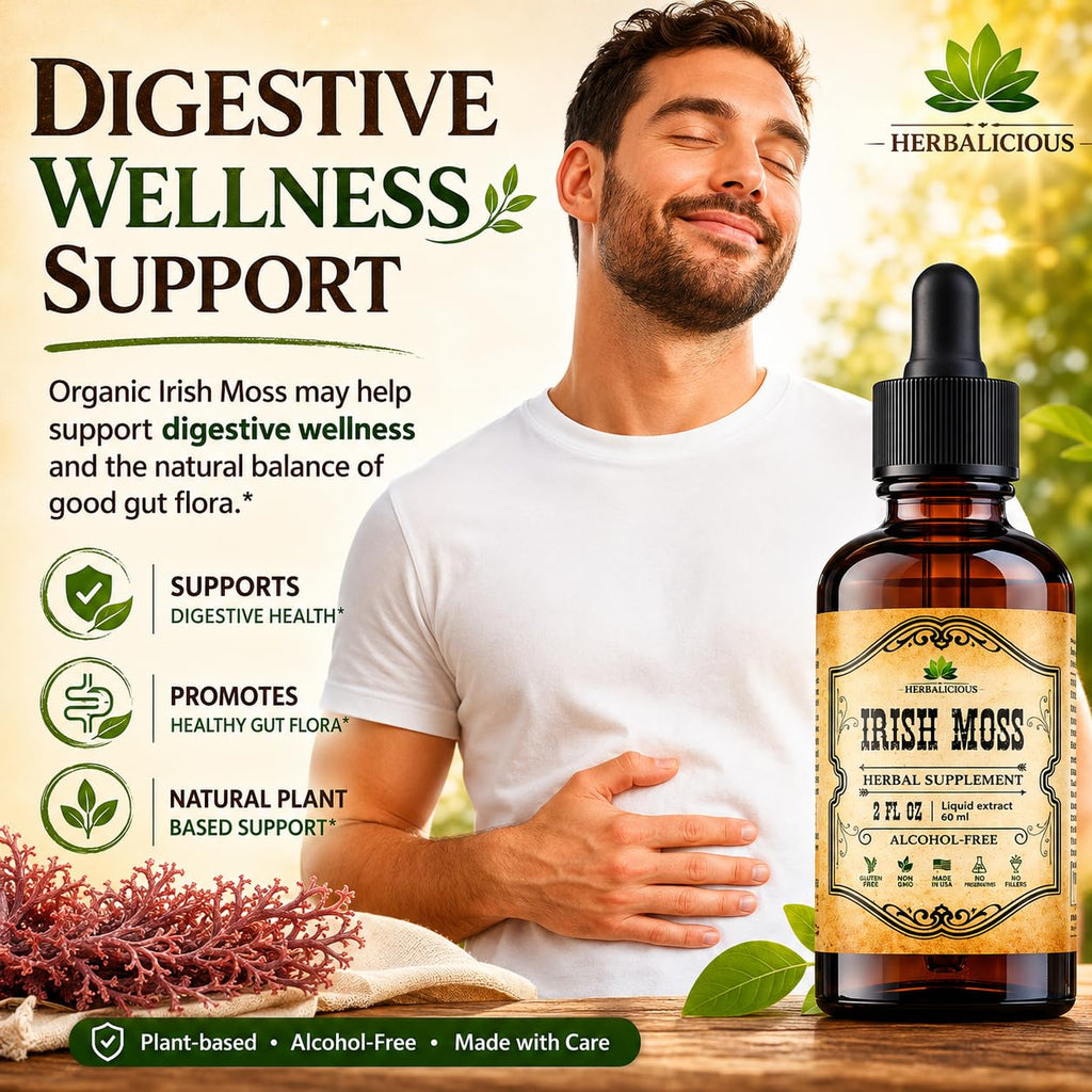 HERBALICIOUS Irish Sea Moss Raw Organic Drops - 2oz Bottle - image 3