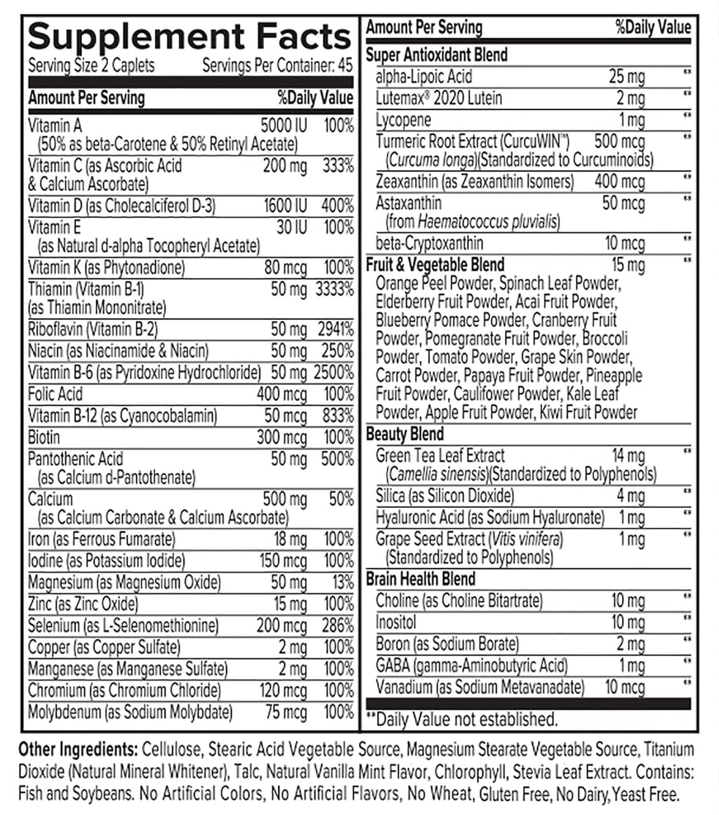Portions Master Women's Multivitamin for Energy & Bone Support - 90 Capsules - image 4