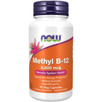 NOW Methyl B-12 5000mcg Vegetarian Capsules - 90 Count