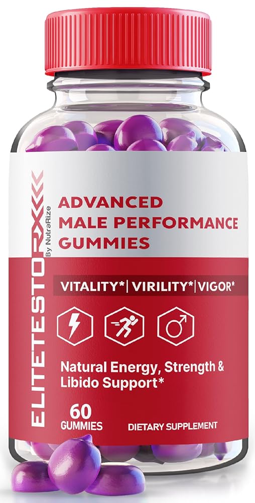 NutraRize Elite Testo Rx Gummies for Men - 60 Gummies