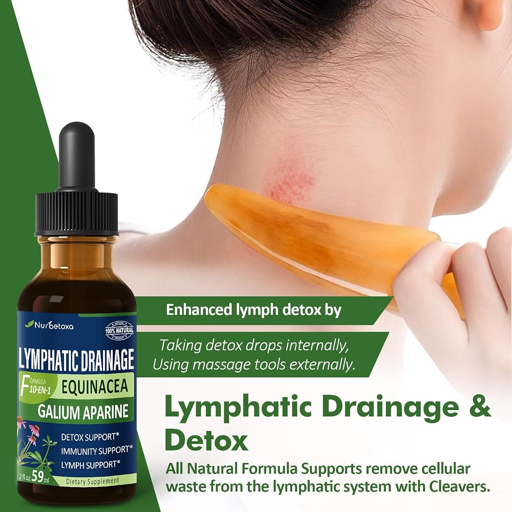 Nurbetoxa Cleavers Extract for Lymphatic Drainage Support Drops