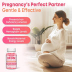 Zetelixia Iron Supplement Gummies for Women Men