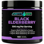 Purity's Best Black Elderberry Extract Complex Immune Support - 150 Capsules