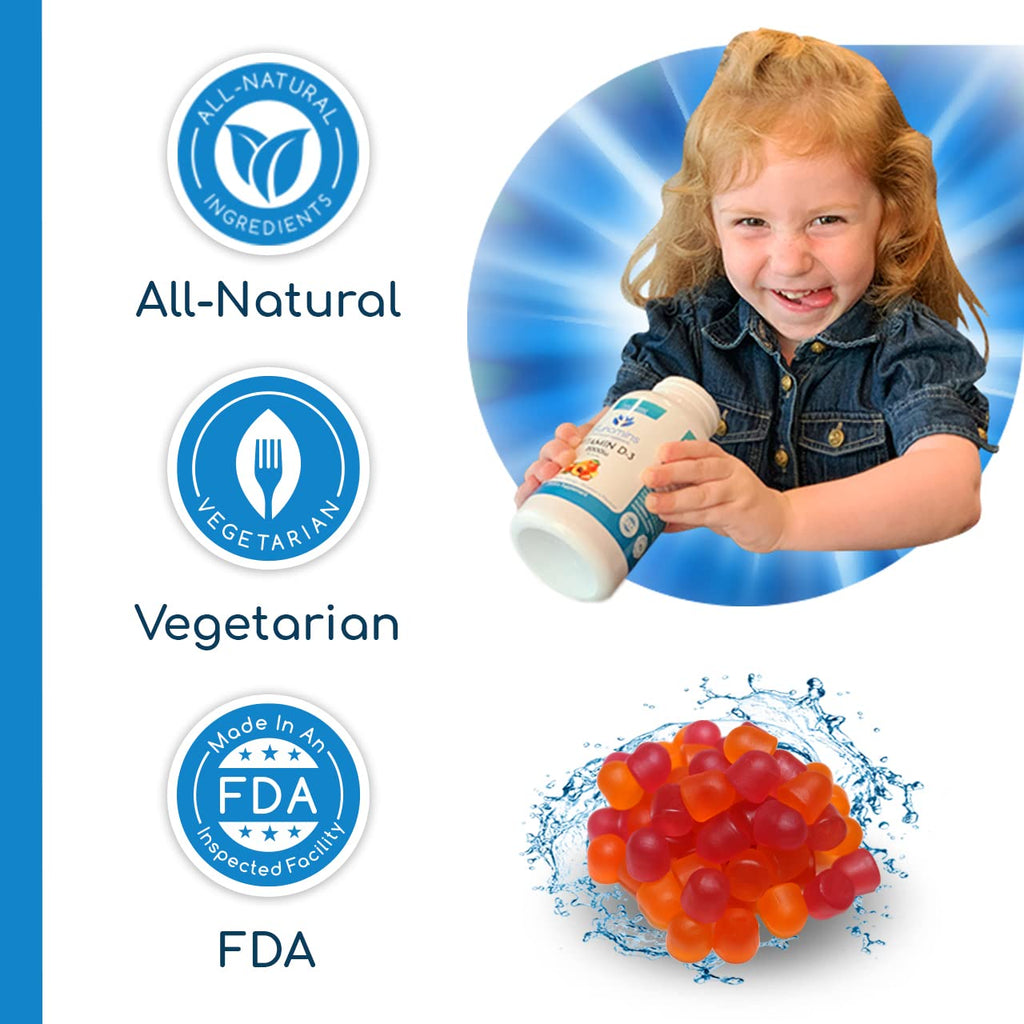 Funamins Vitamin D3 Gummies Immune & Bone Support - 120 Count - image 4