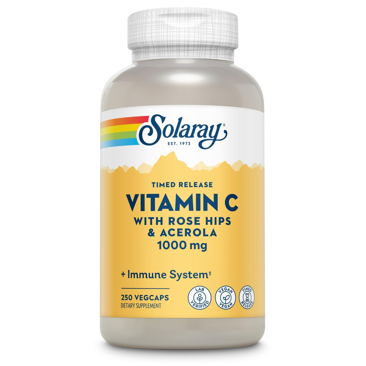Solaray Vitamin C Two-Stage Timed Release 1000mg - 250 Capsules