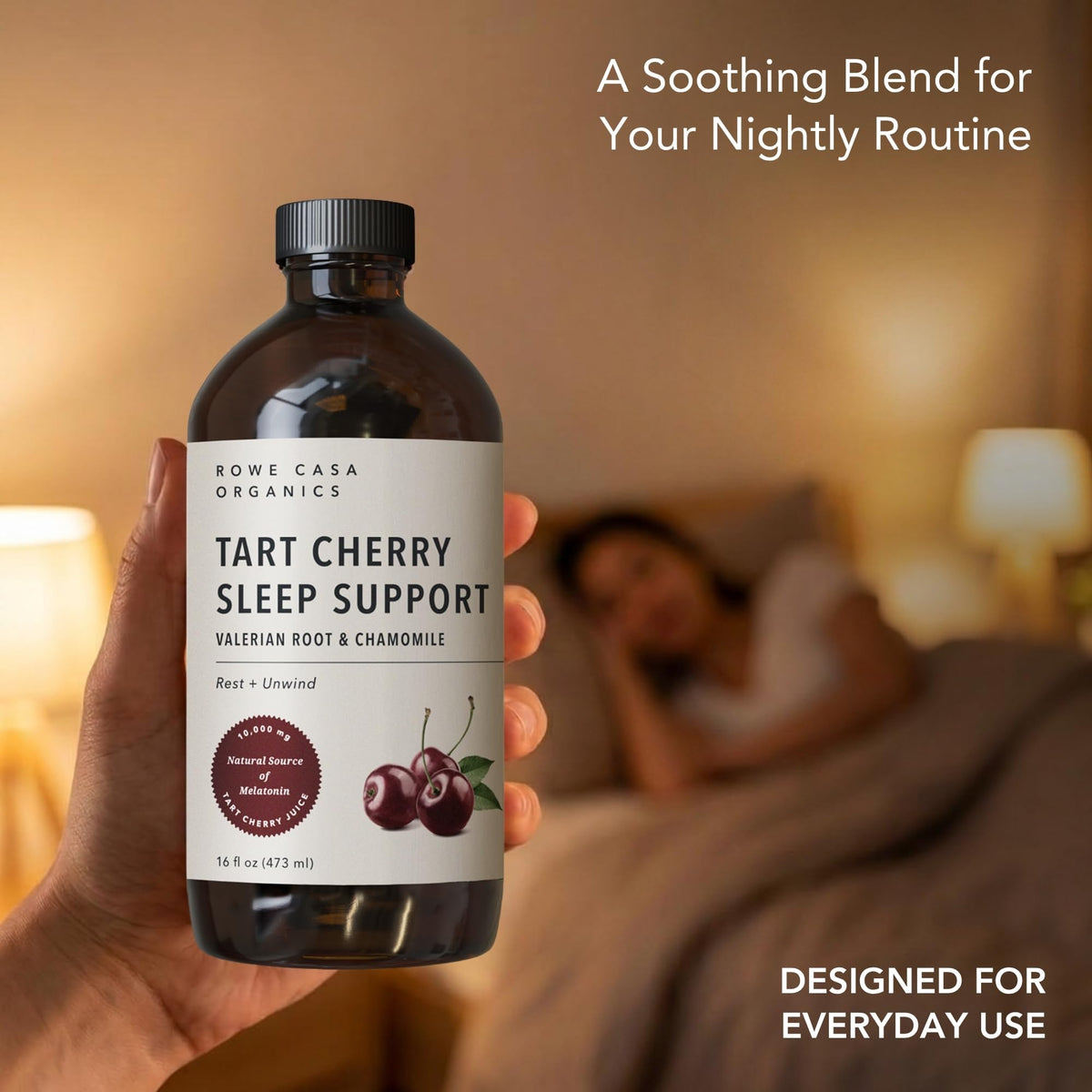 Rowe Casa Organics Tart Cherry Sleep Support with Valerian Root - 16 fl oz - image 6