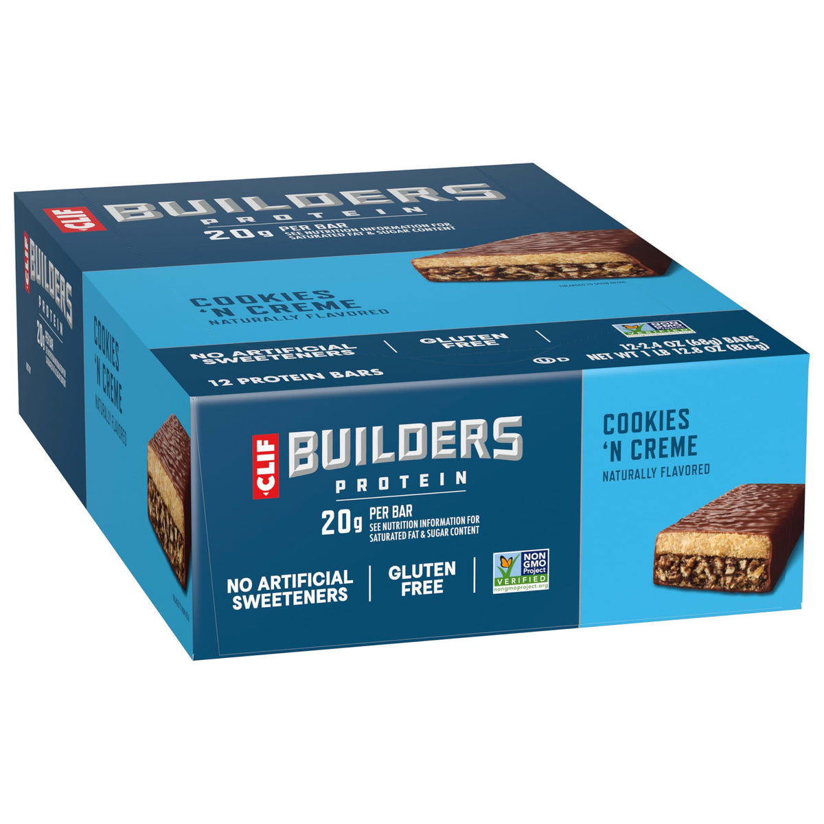 CLIF BUILDERS Protein Bars, Chocolatey Peanut Butter, Gluten Free