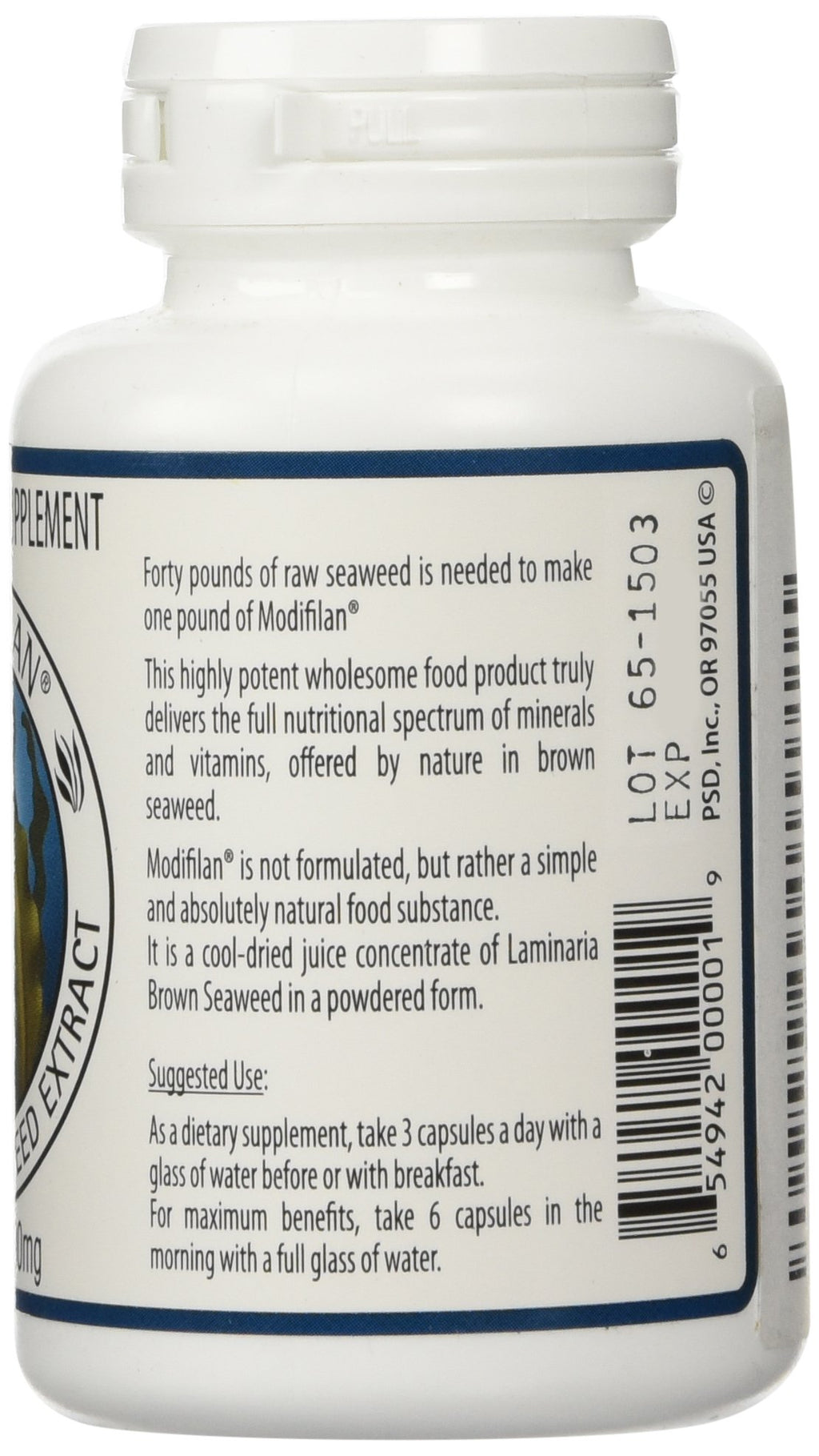 Pacific Standard Modifilan Brown Seaweed Extract - 90 Capsules - image 2