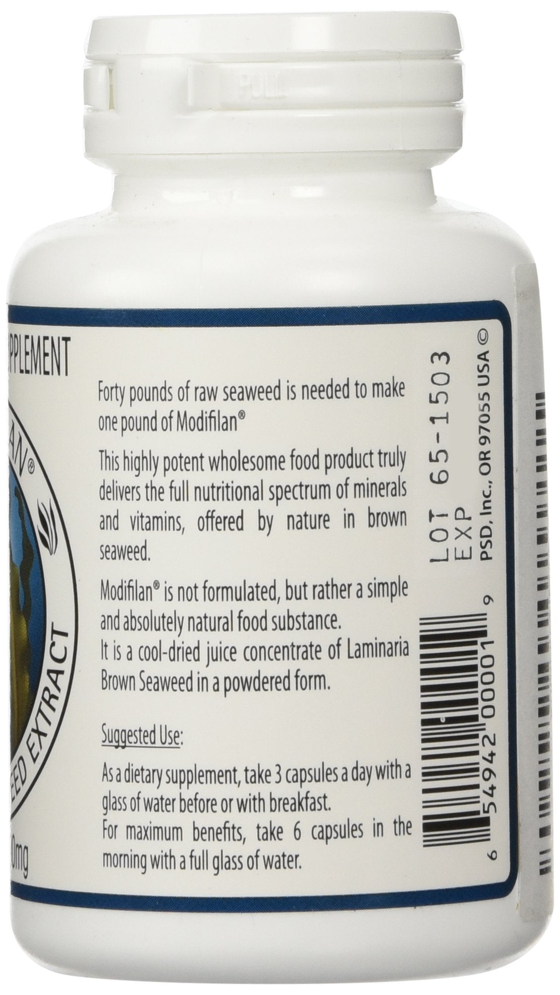 Pacific Standard Modifilan Brown Seaweed Extract - 90 Capsules - image 2
