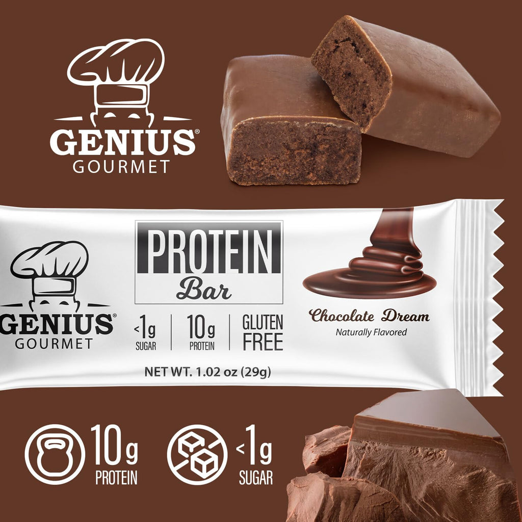 Genius Gourmet Gluten Free Keto Protein Bar