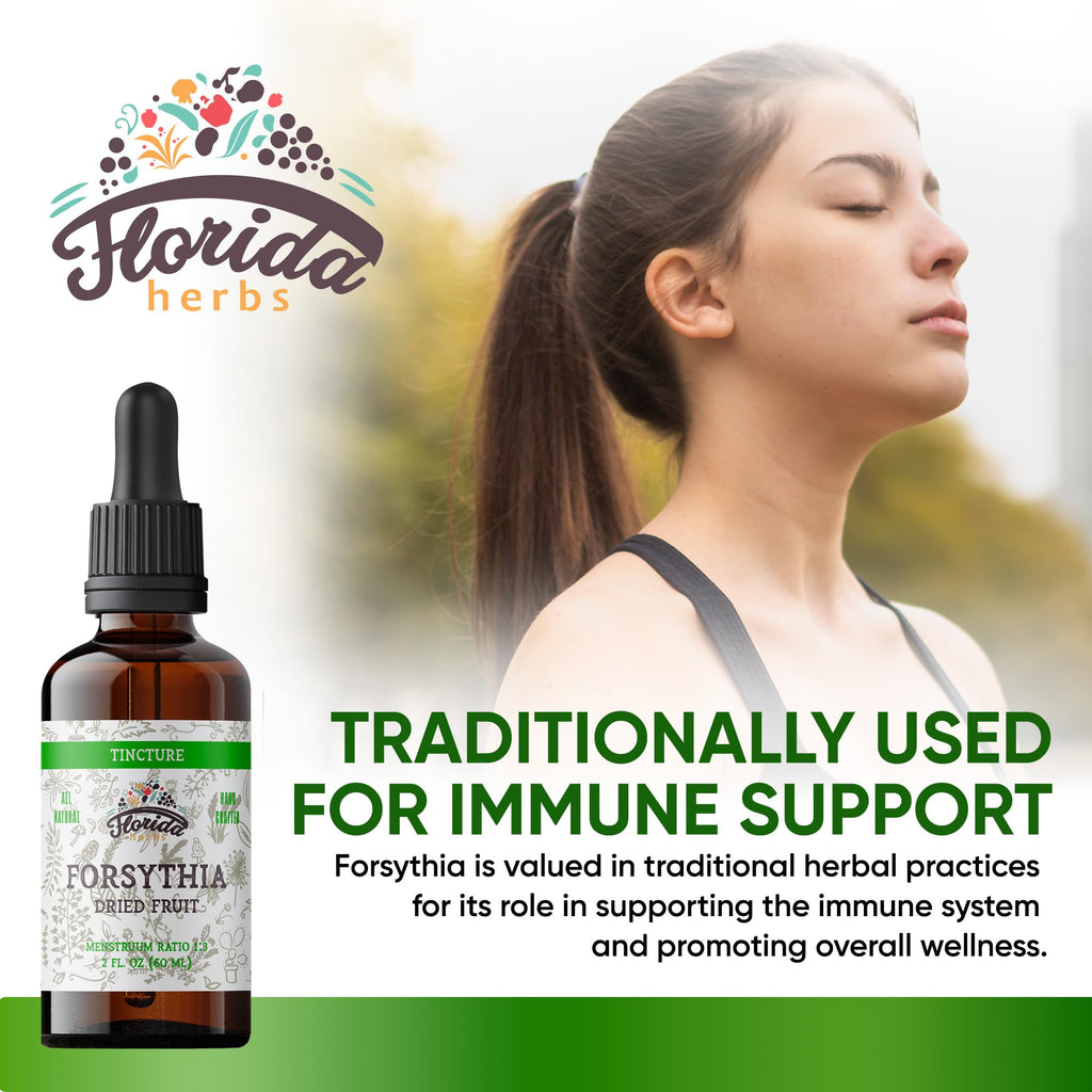 Florida Herbs Forsythia Tincture Organic Extract - 2 fl oz - image 2