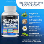Vitamax Corti-Calm Cortisol Supplement for Relaxation - 60 Capsules - image 3