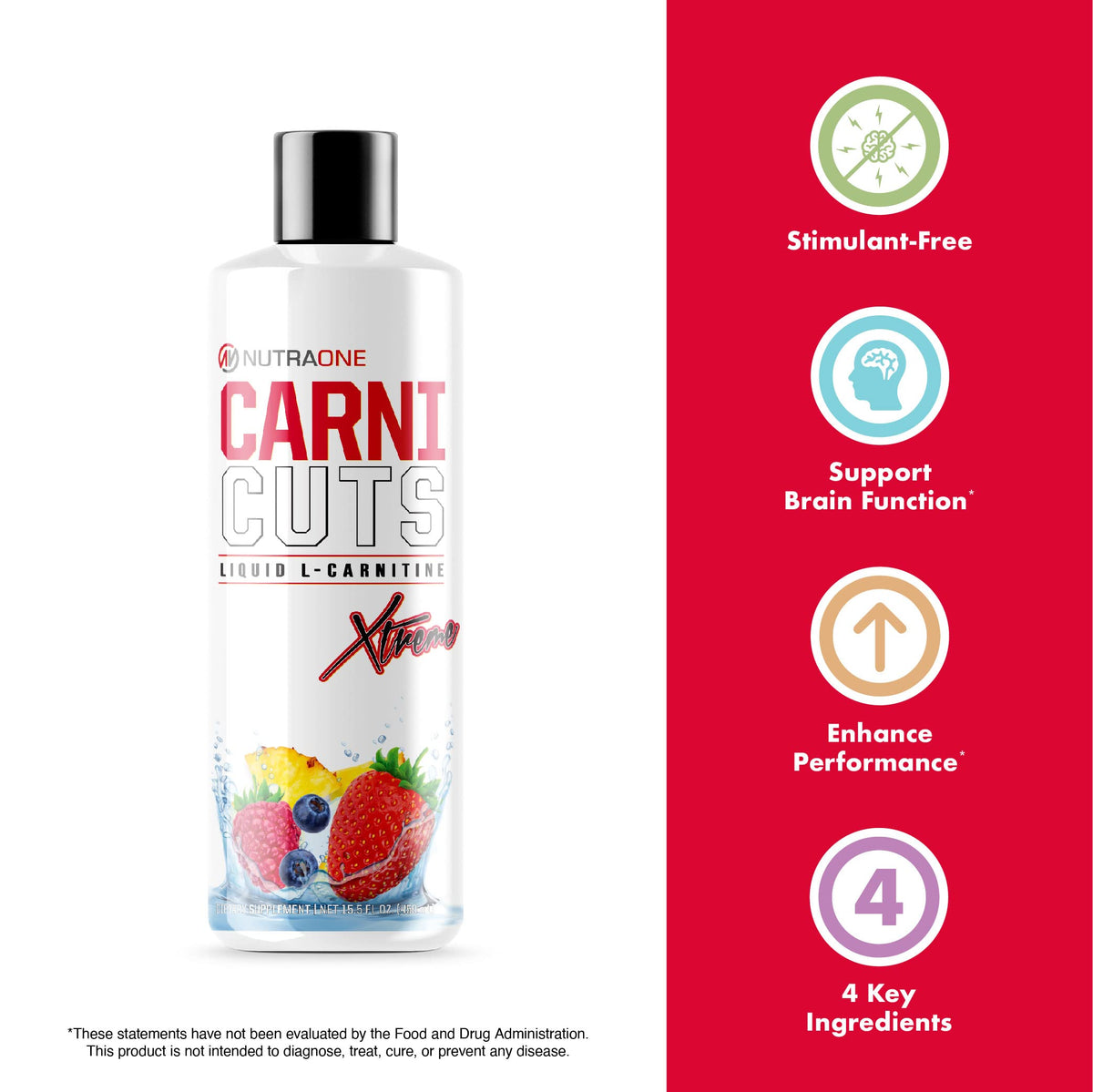 NutraOne CarniCuts Xtreme L-Carnitine Pineapple - 16 Fl Oz - image 4