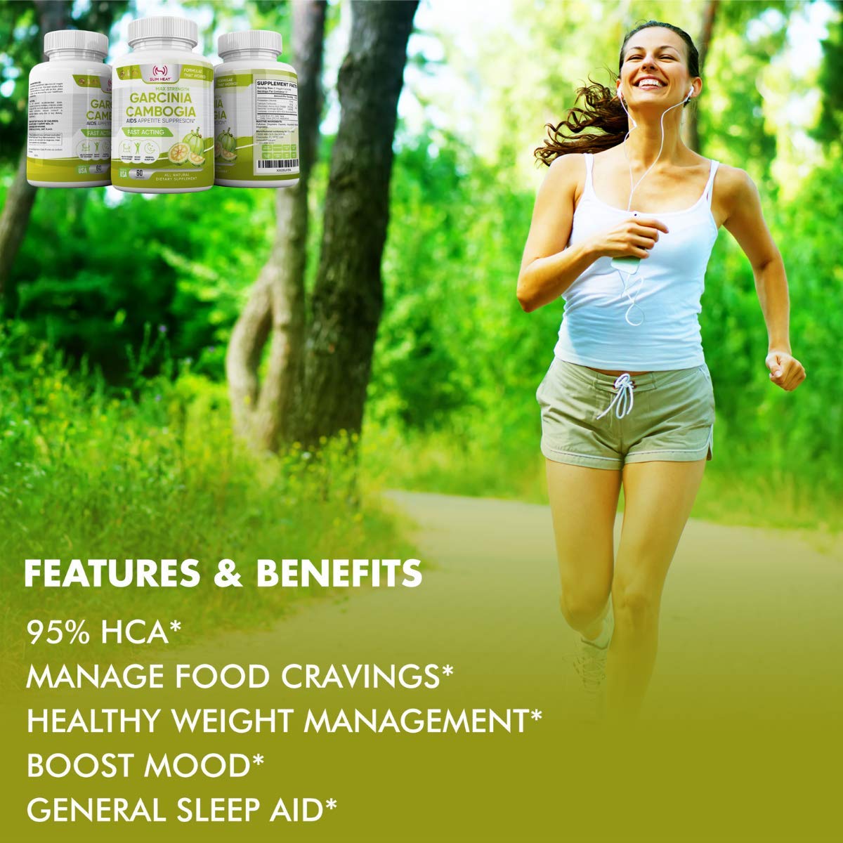 Slim Heat Garcinia Cambogia Extract 95% HCA - 60 Vegetarian Capsules - image 4