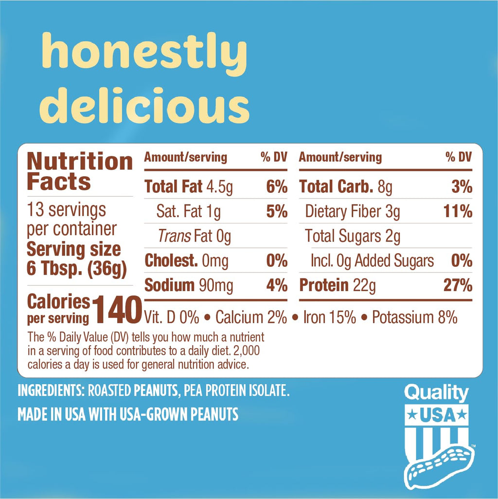 Tru-Nut Vegan Peanut Protein Powder - 16 oz - image 2