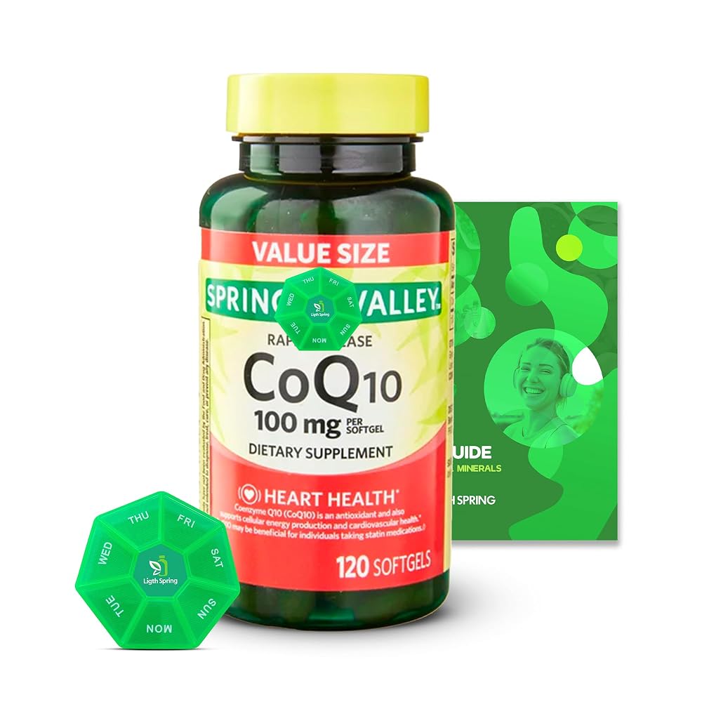 LightSpring Rapid-Release CoQ10 100 mg - 120 Softgels