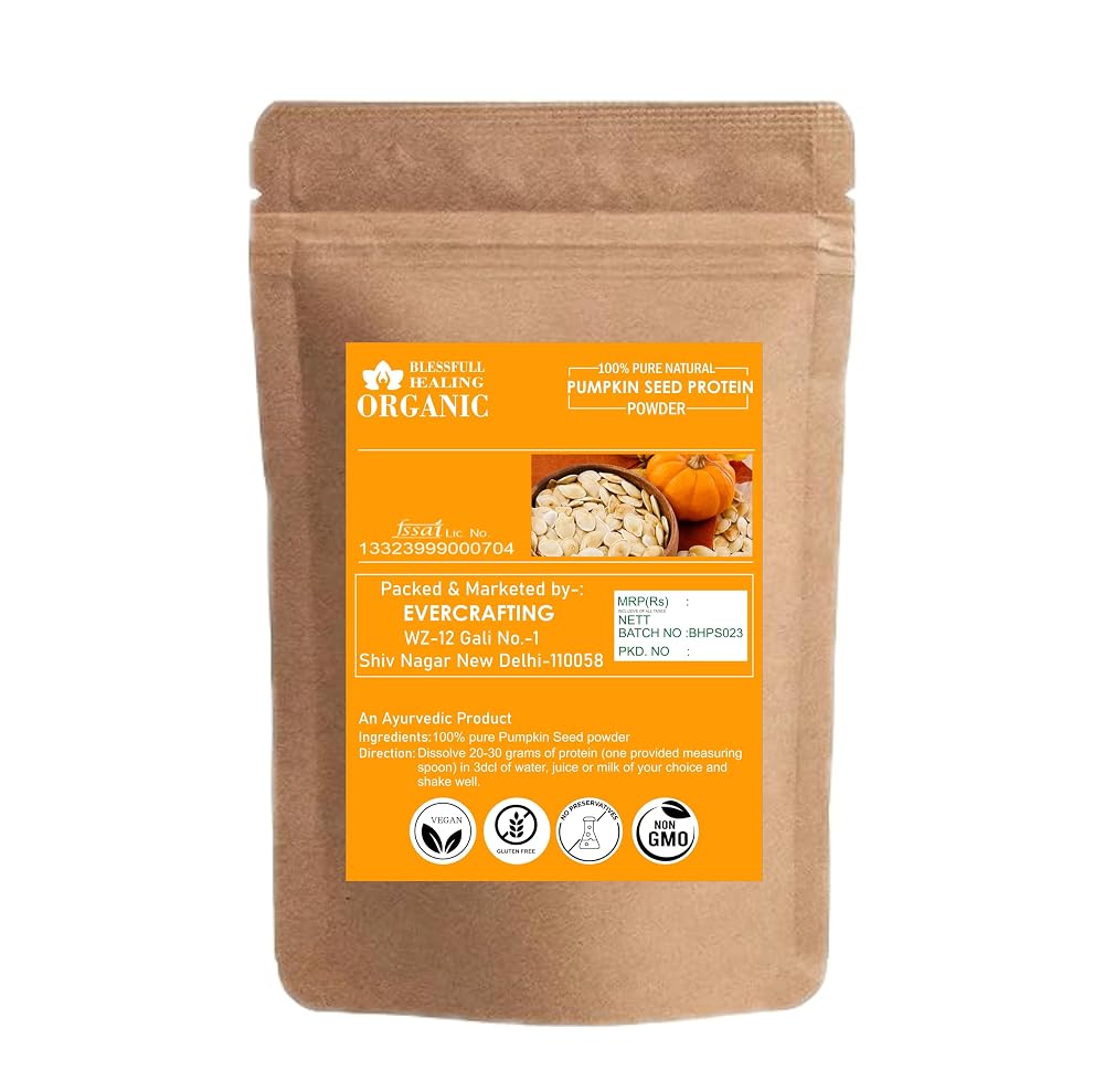 Blessfull Healing Organic 100% Pure Natural Pumpkin Seed Protein