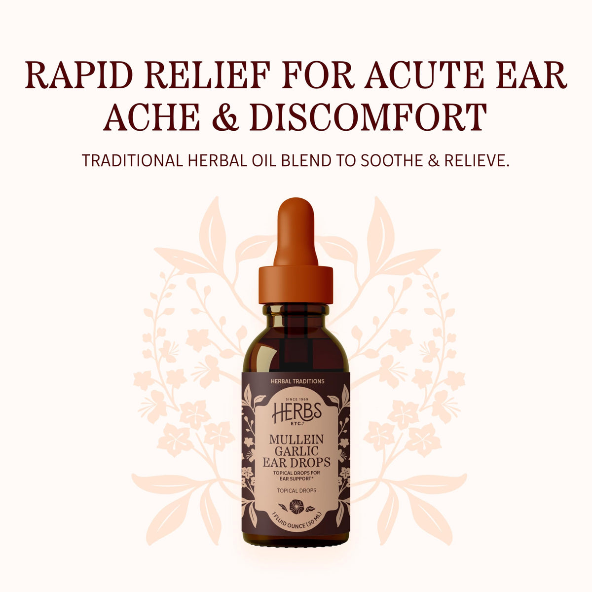 Herbs Etc. Mullein Garlic Ear Drops for Ear Soothing Support - 1 fl oz - image 3
