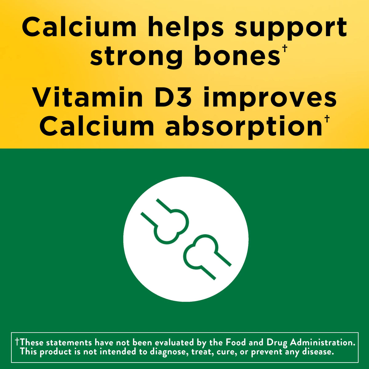 Nature Made Calcium 600 mg with Vitamin D3 - 220 Tablets - image 3