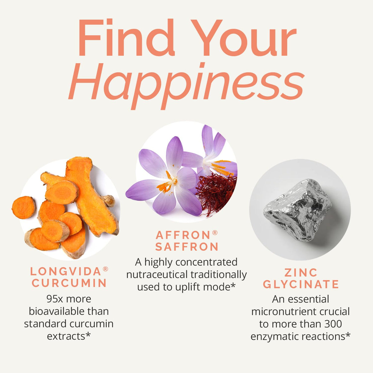 BrainMD Dr Amen Happy Saffron Plus - 90 Capsules - image 3