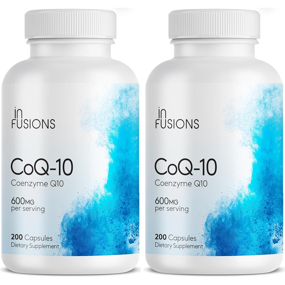 Infusions Maximum Strength Pure CoQ10 600mg - 200 Capsules High