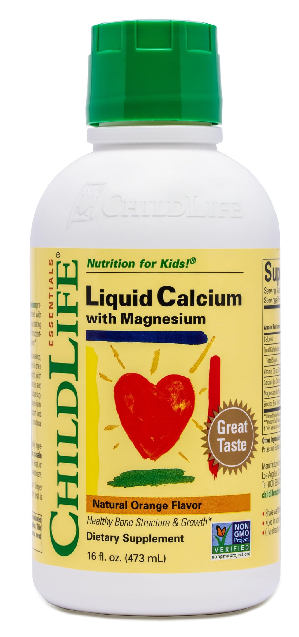 ChildLife Essentials Liquid Calcium Supplement for Kids - 16 fl oz
